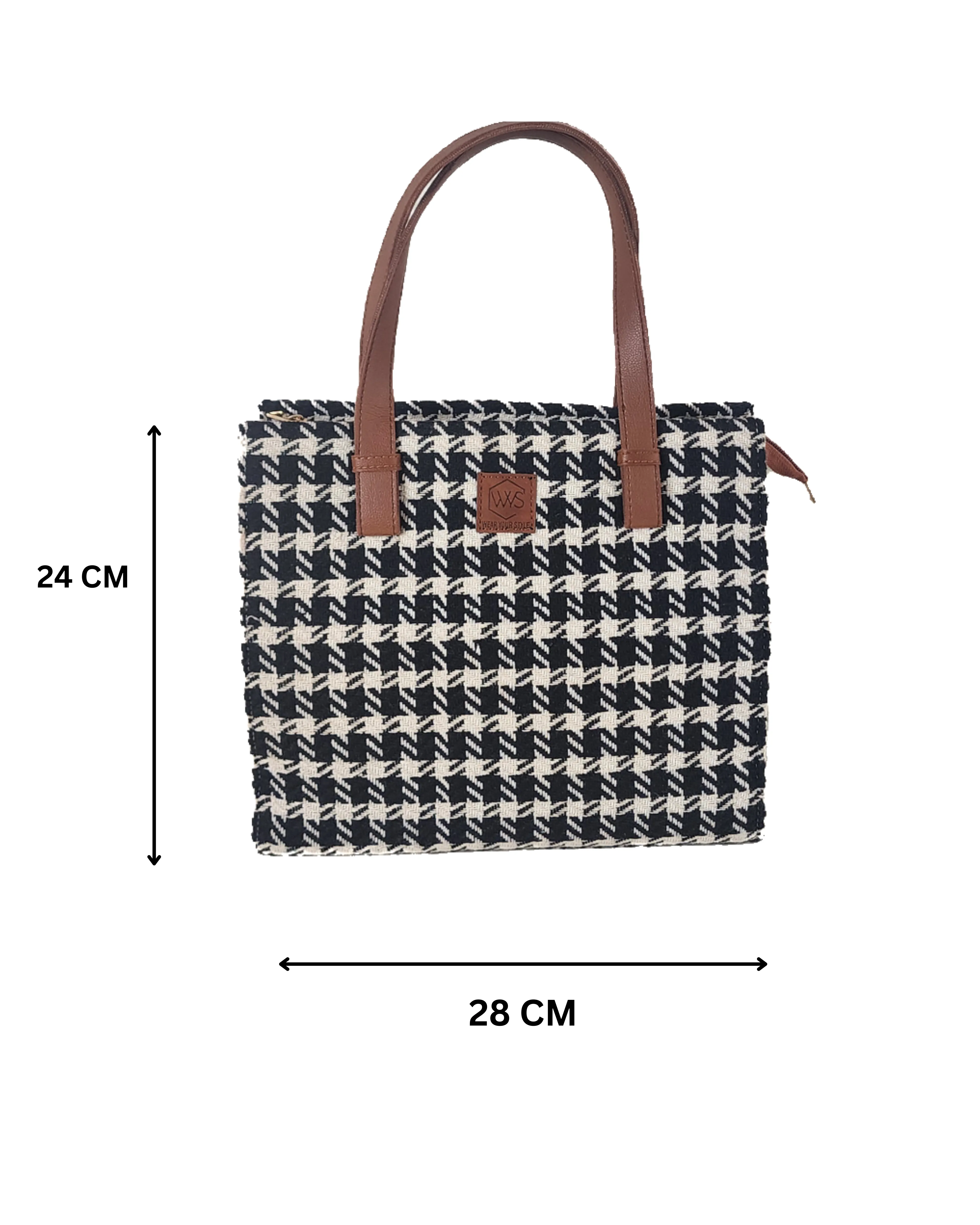 Monochrome Crush Box Bag