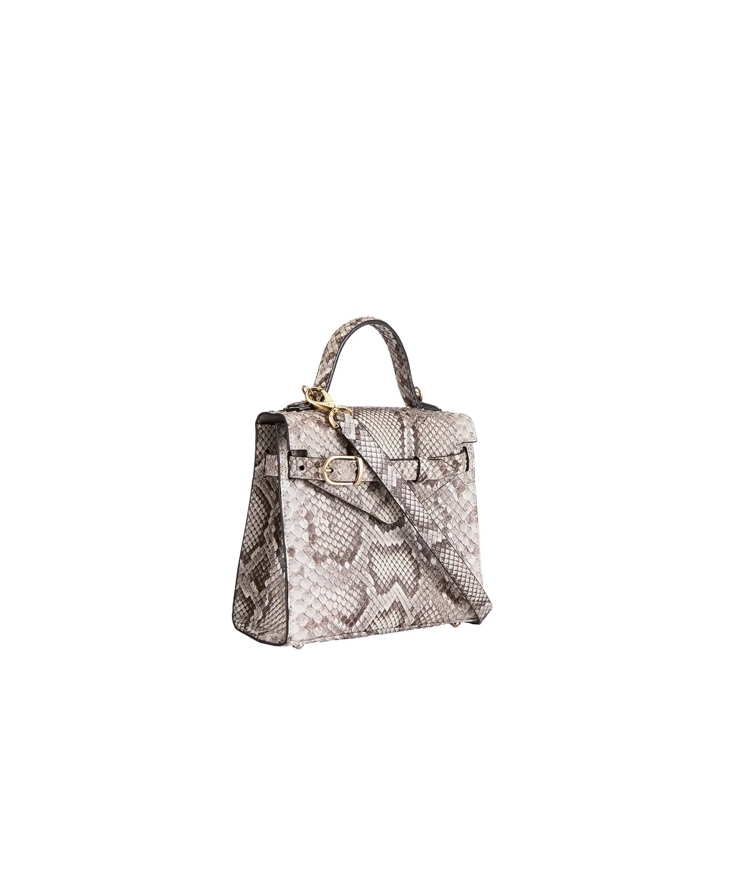 Natural Python | 'Isibambo' Top Handle Bag
