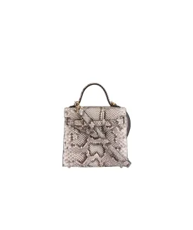 Natural Python | 'Isibambo' Top Handle Bag