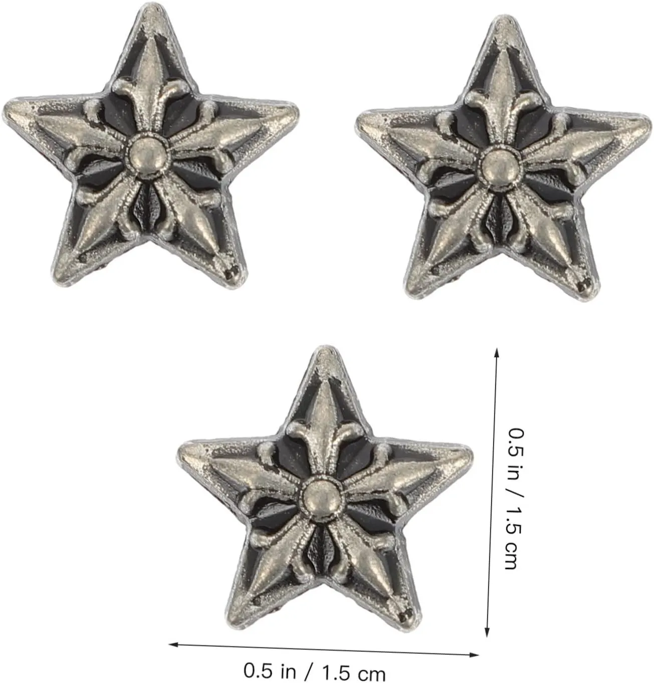 Operitacx 10pcs Punk Spike Rivets for Clothing Bag Accessories Silver Decorative Supplies for Shoes Belts and Crafts