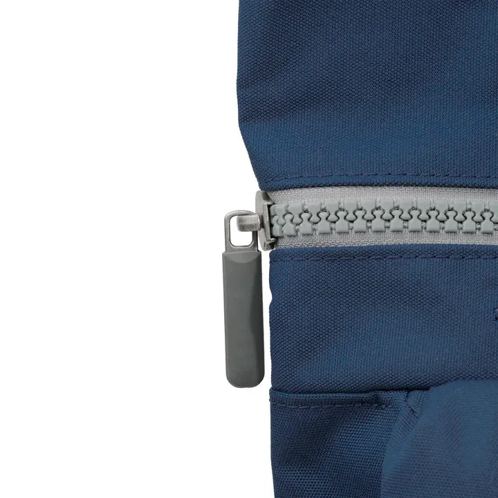 Ori London - Medium Richmond Backpack, Deep Blue Recycled Canvas