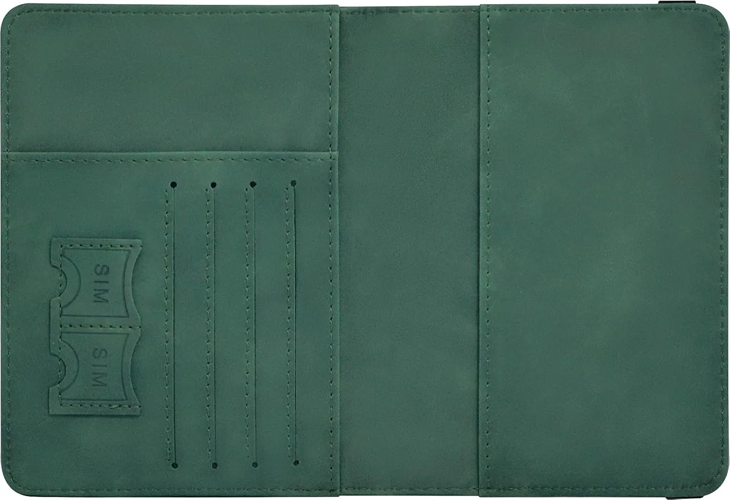 Passport Holder, Passport Cover with Credit Card Slot and Boarding Pass Slot Combo, Passport Wallet Case Book Travel Must Have, RFID Blocking Leather Travel Accessories, Atrovirens