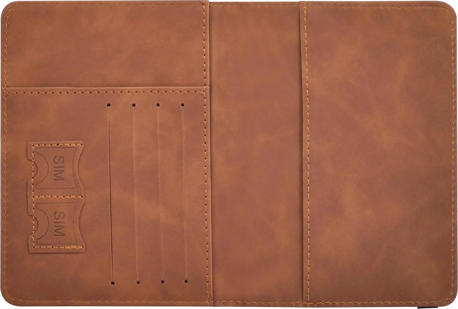 Passport Holder, Passport Cover with Credit Card Slot and Boarding Pass Slot Combo, Passport Wallet Case Book Travel Must Have, RFID Blocking Leather Travel Accessories, Brown