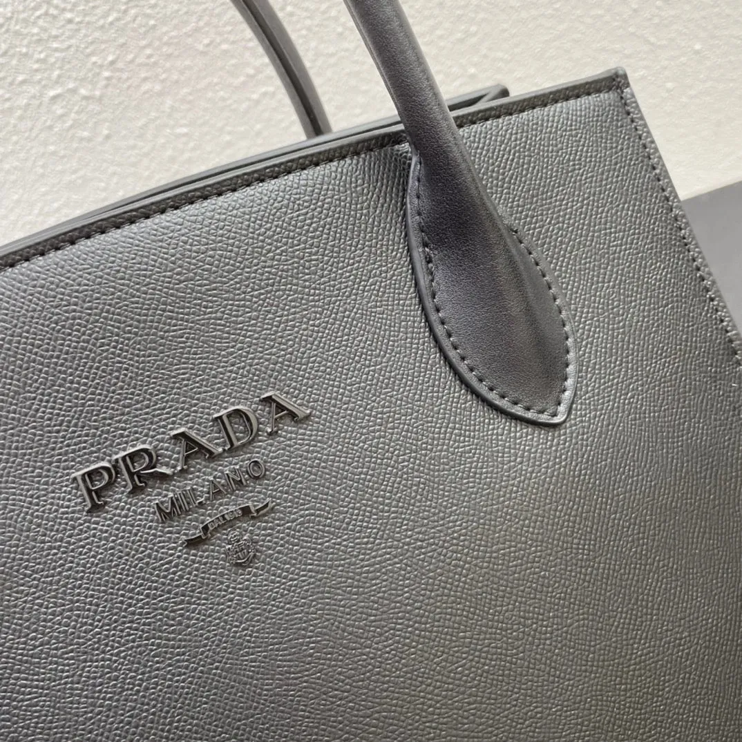 PD255 Prada Monochrome Saffiano Bag / 13x9.5x5.9inch