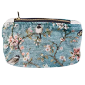 Robin - Small Printed Velvet Clutch