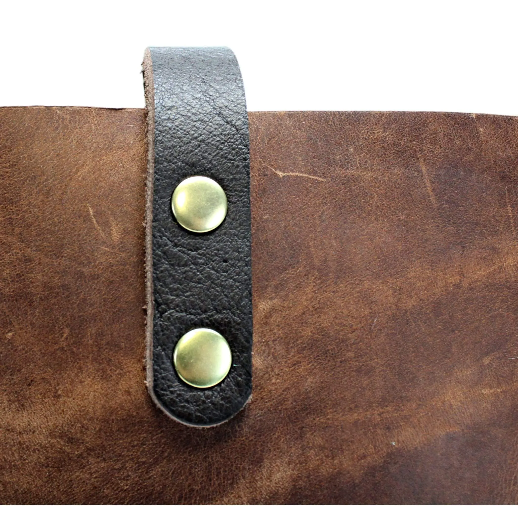 Saddle Brown Leather Tote