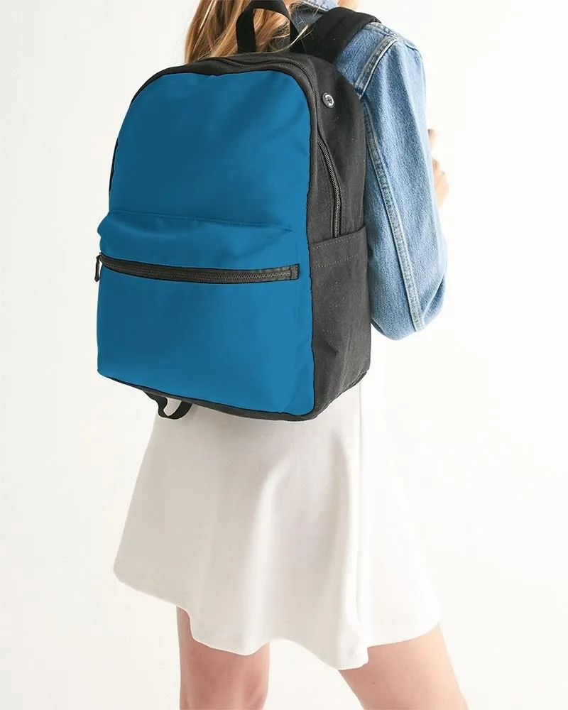 Shaded Cyan Canvas Backpack | C100M25Y0K30