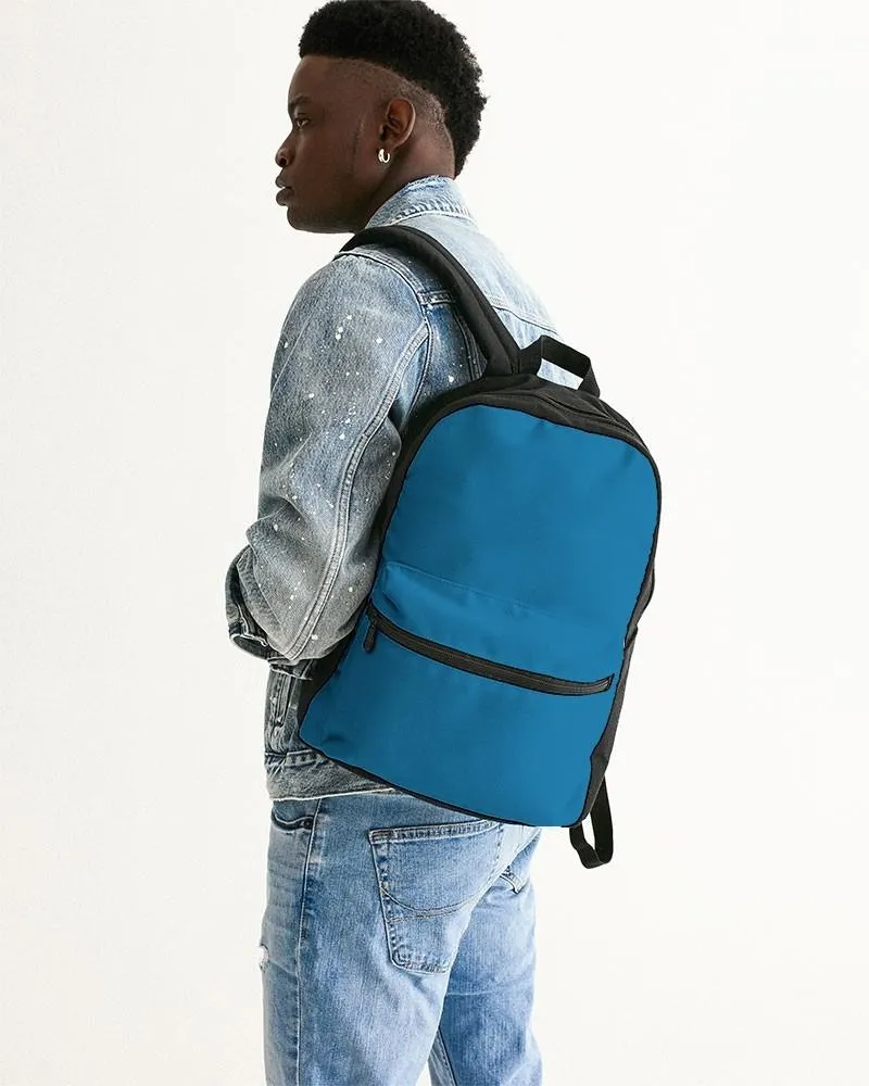 Shaded Cyan Canvas Backpack | C100M25Y0K30