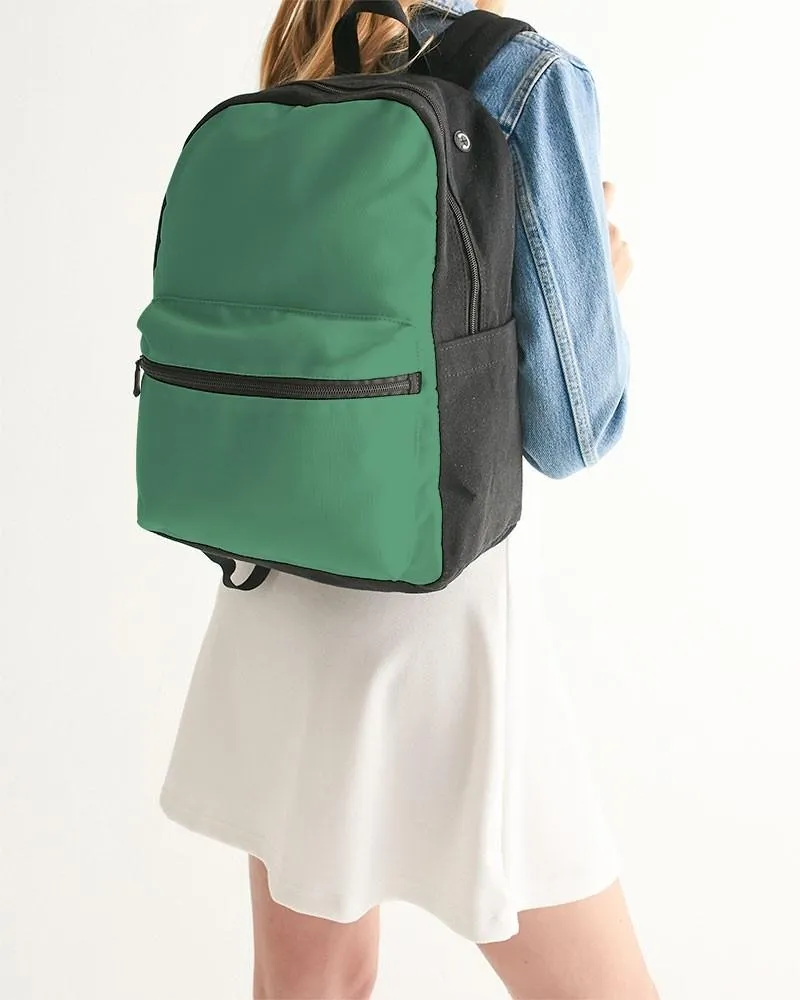 Shaded Pastel Green Canvas Backpack | C60M0Y60K30