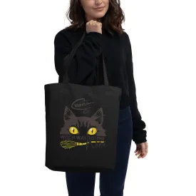 Sneaking Cat Witch Way To Wine Eco Tote Bag