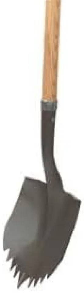 Super Sawtooth Shovel D Grip Wood Handle - 29 Inch