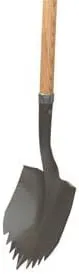 Super Sawtooth Shovel D Grip Wood Handle - 29 Inch