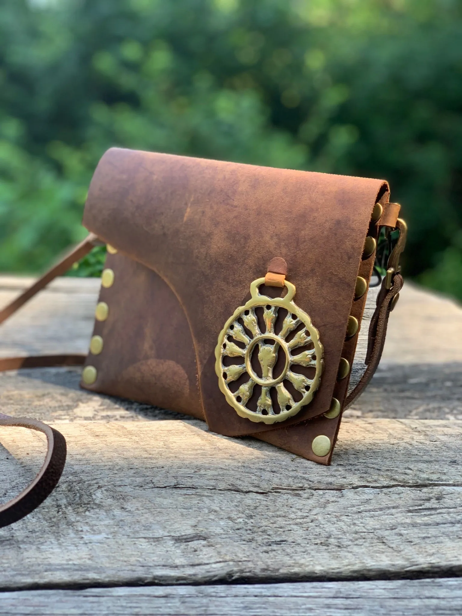 Tally-Ho Leather Clutch