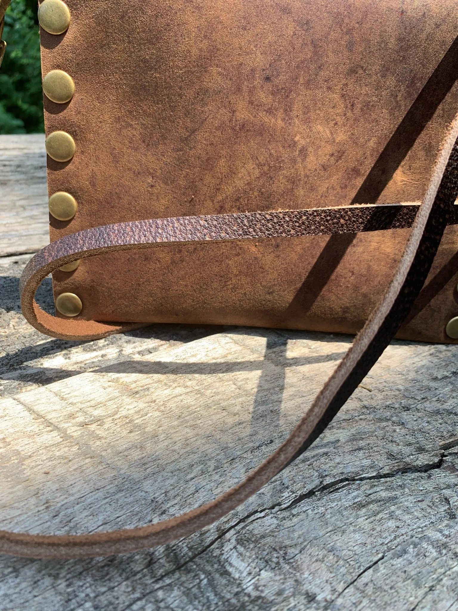 Tally-Ho Leather Clutch