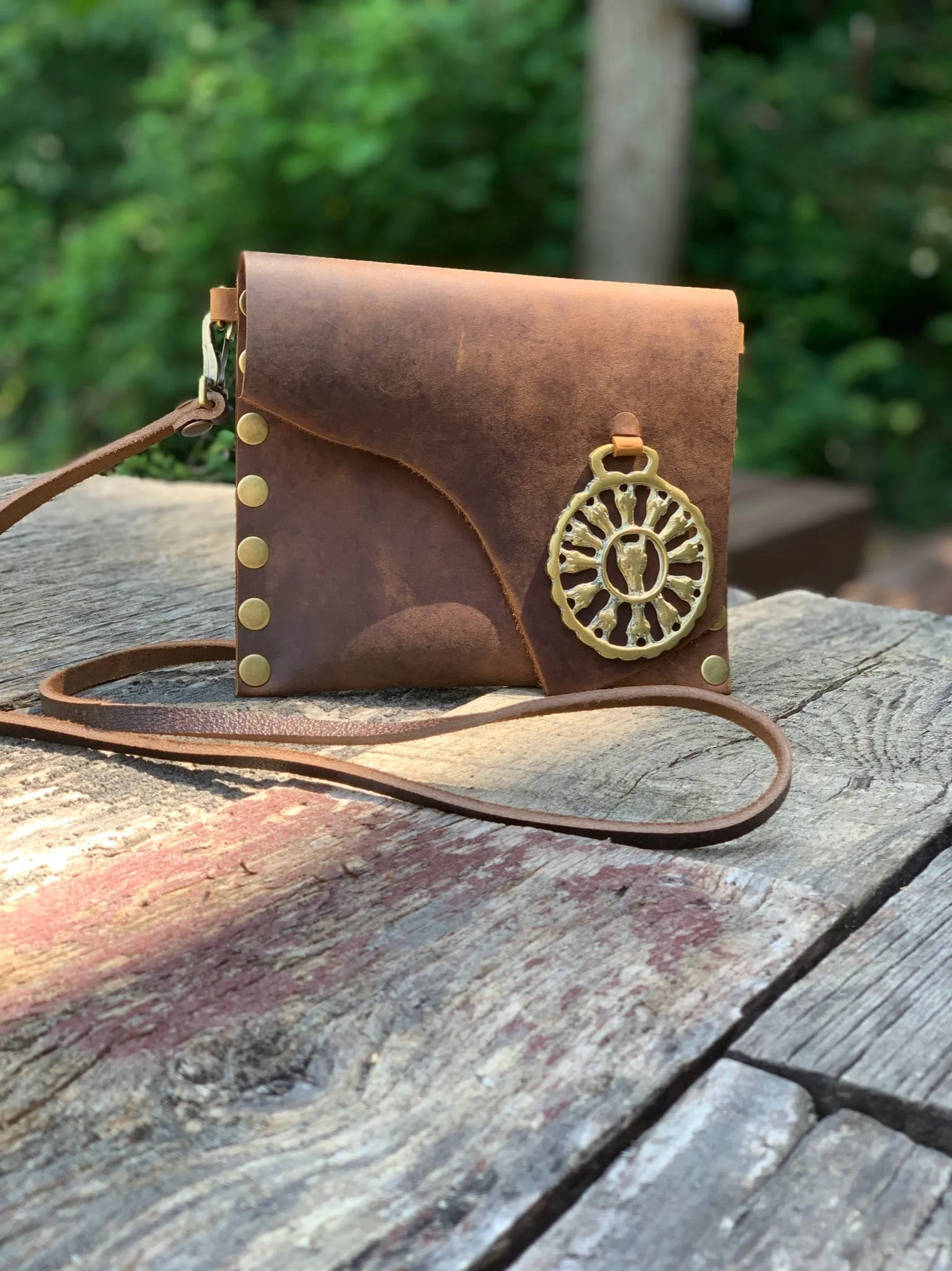Tally-Ho Leather Clutch