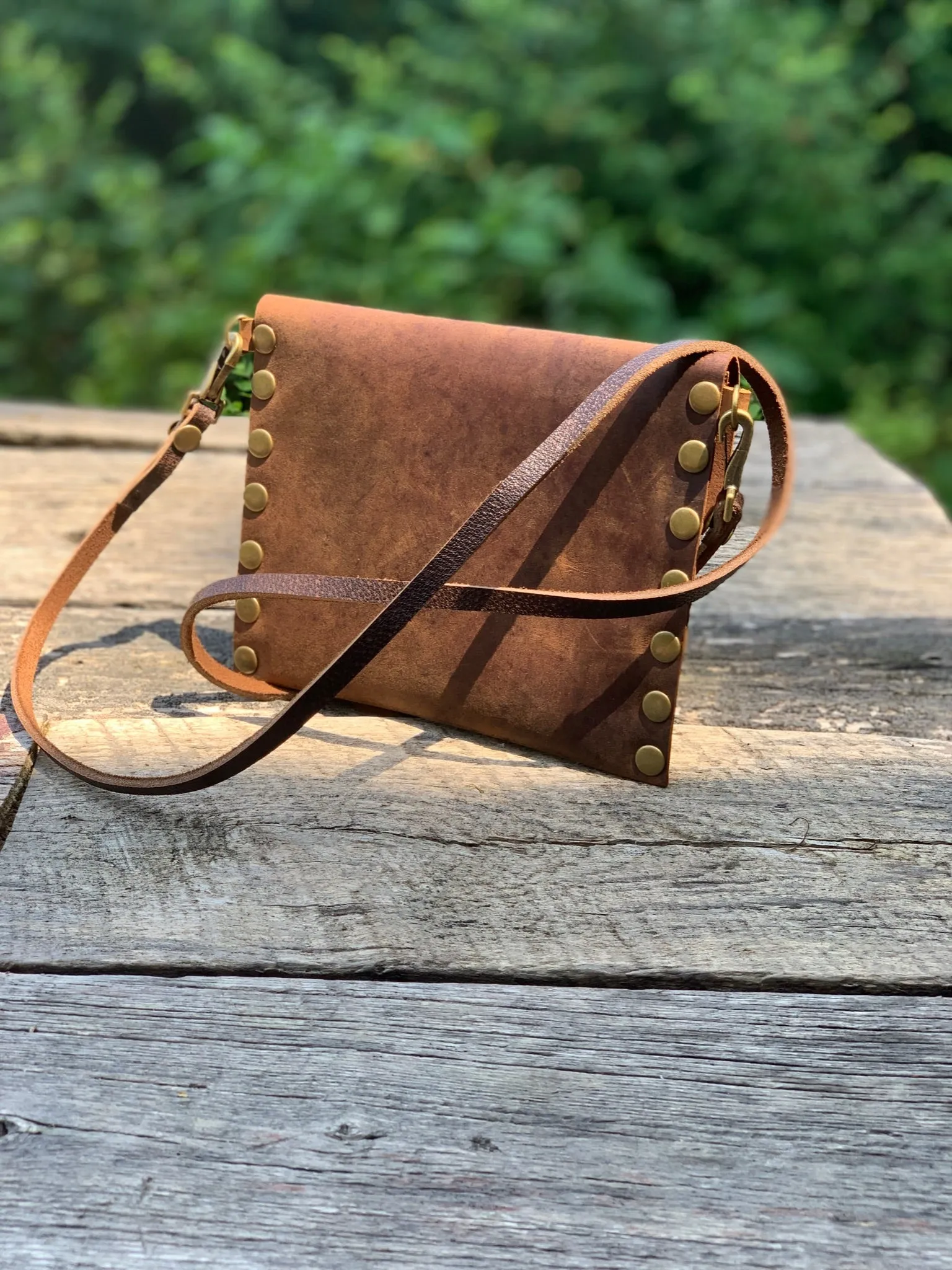 Tally-Ho Leather Clutch