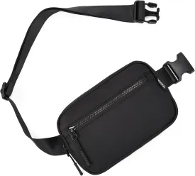 Telena Fanny Packs Crossbody Belt Bag Cross Body Bag Fashionable for Women with Adjustable Strap Black
