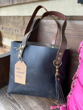 “The Big Mama Tote” in Espresso Oil Tanned Leather