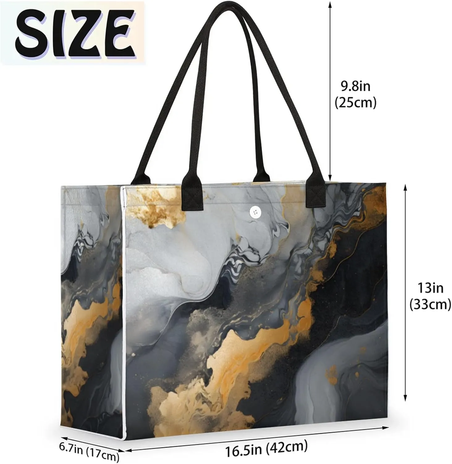 Tote Bag for Women Reusable Canvas Shoulder Bag