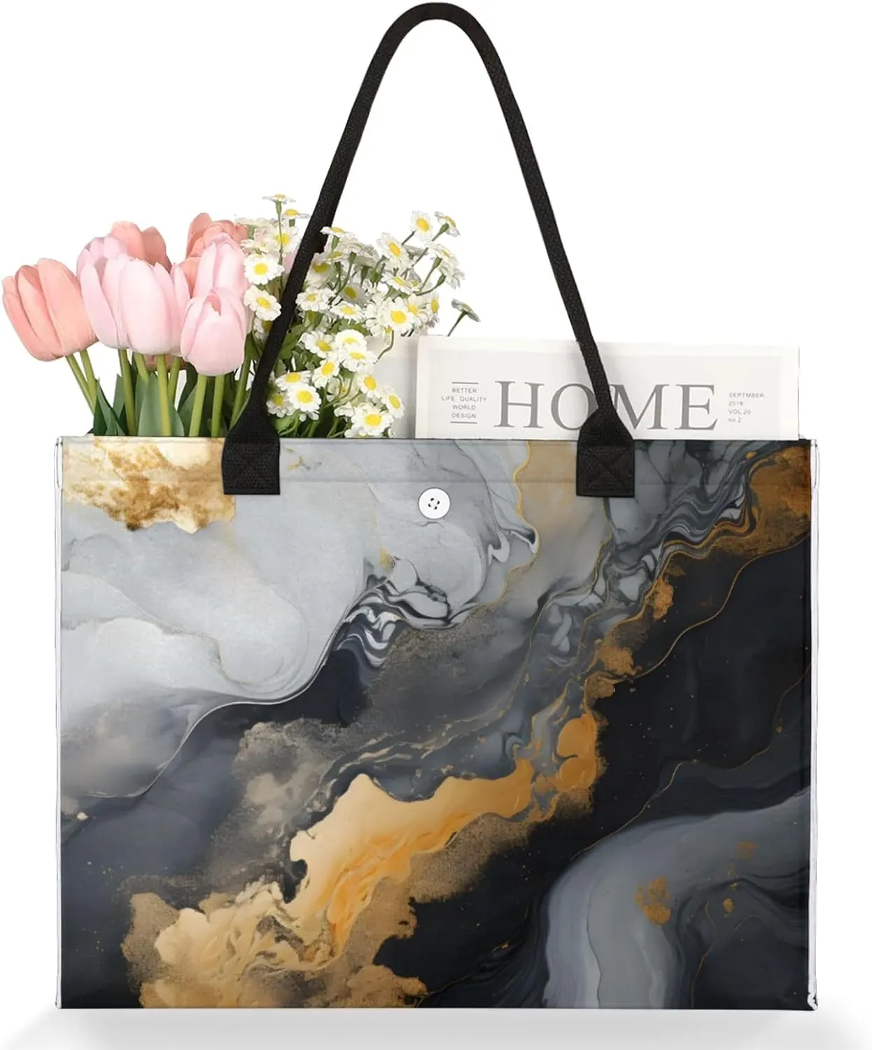 Tote Bag for Women Reusable Canvas Shoulder Bag