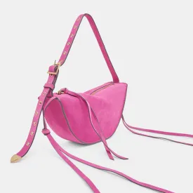 VERONA SHOULDER BAG MAGENTA SUEDE