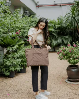 Woodland Rabbit Brown CarryAll Expandable Washable Tote Bag 2.0
