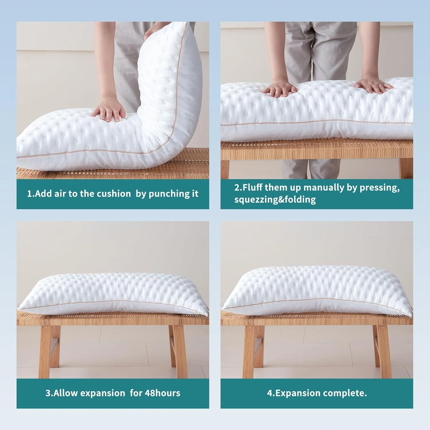 YZ HOME Bed Pillow for Side and Back Sleepers King Size Side Sleeper Pillow with Adjustable Memory Foam Filling for Neck and Shoulder Pain - Additional Storage Bag Included,White